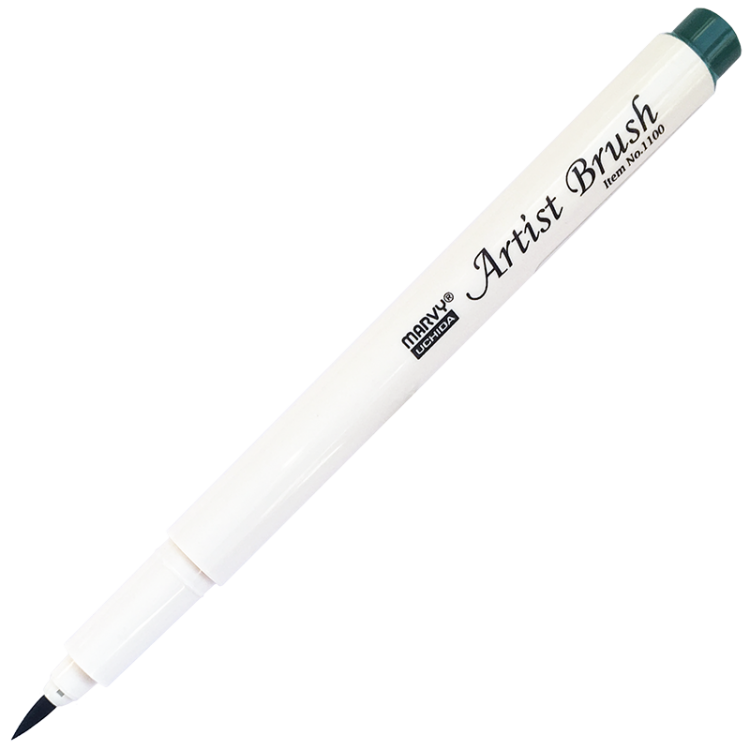 Маркер-кисть, акварельные чернила на водной основе Turqoise MAR1100/14 /Marvy — PalitraMastera