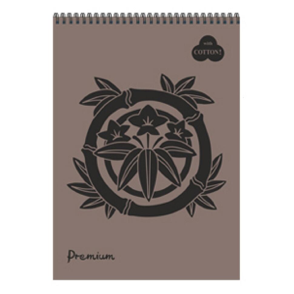 Блокнот  "Premium  Ashes" (коричневый) 30л А5 на пружине--- фото 1 &mdash; PalitraMastera