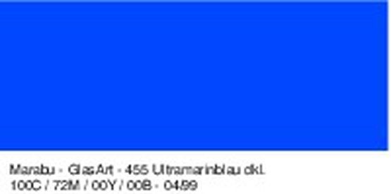 Витражный лак GlasArt, 15 мл, ультрамарин темный, Marabu фото 1 &mdash; PalitraMastera