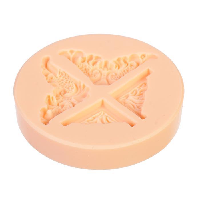 Молд силикон для полимерной глины №596 &quot;Узорные уголки&quot;  2340439 — PalitraMastera