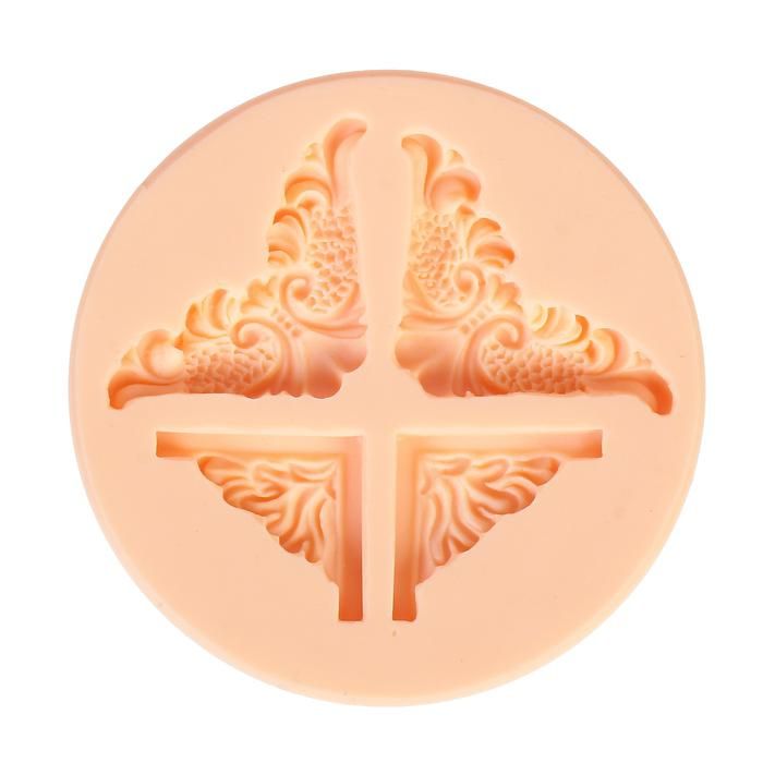 Молд силикон для полимерной глины №596 &quot;Узорные уголки&quot;  2340439 — PalitraMastera