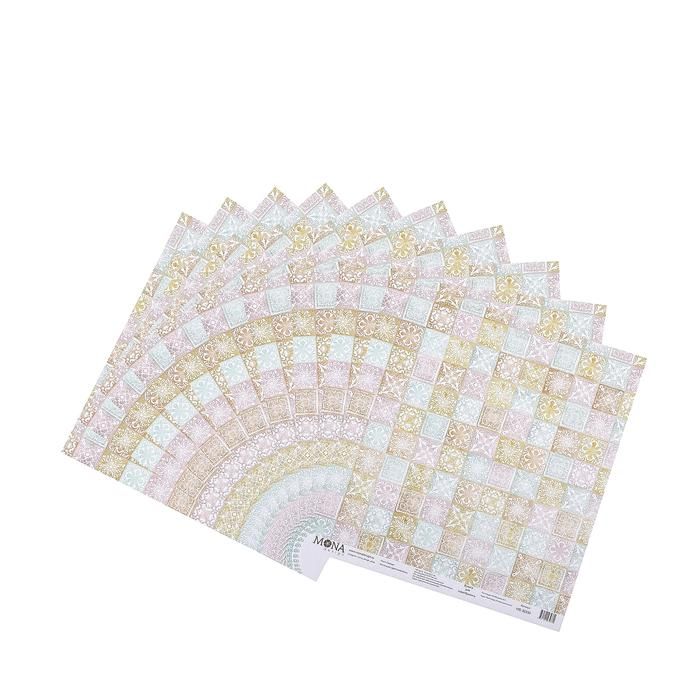 Бумага для скрапбукинга &quot;Пэчворк. Цветочное бохо&quot; 30,5х30,5 см 190гр/м2  3793180 — PalitraMastera