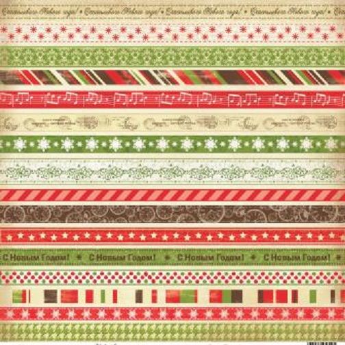 Бумага для скрапбукинга 30,5х30,5 см 180 гр/м двусторон Ночь перед Рождеством Рождественская Сказка, 1 лист, 10 шт*уп фото 1 — PalitraMastera