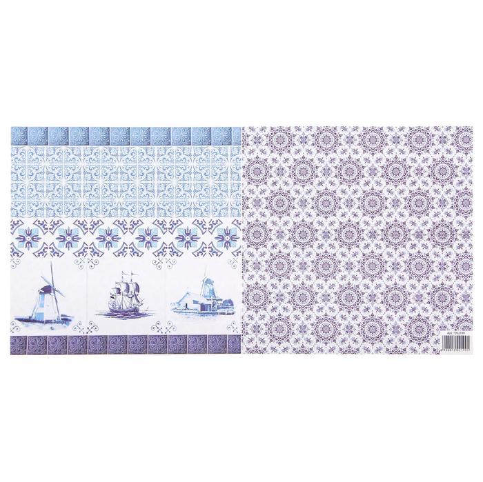 Бумага для скрапбукинга Голландские мотивы&quot;Узоры&quot; 14.5 х 14.5 см  АКЦИЯ!!! 01.03.18 — PalitraMastera