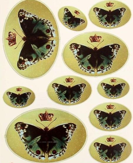 Декоративная этикетка &quot;Бабочка и корона&quot; АКЦИЯ!!! — PalitraMastera