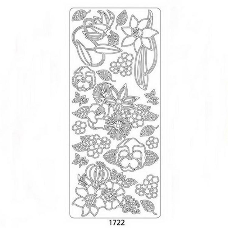 Наклейки &quot;Цветы&quot; / Золото — PalitraMastera