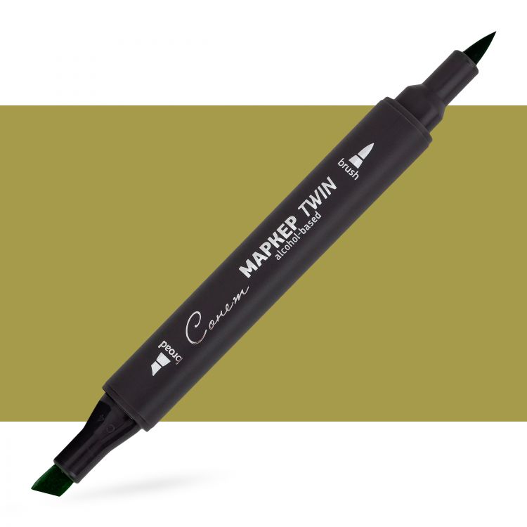 Маркер спиртовой Сонет Twin Brush, ивовый--- — PalitraMastera