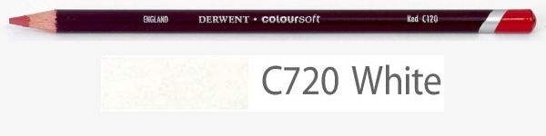 Цветной карандаш Coloursoft, мягкий, С720 белый, круглый корпус 8 мм, грифель - 4 мм. фото 1 &mdash; PalitraMastera