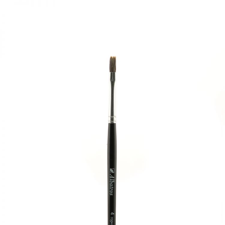 Кисть художественная из горного колонка, пл. №4 — PalitraMastera
