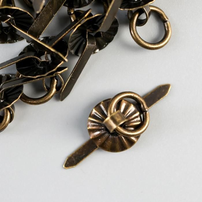 Ручка для шкатулки металл &quot;Молоточек&quot; бронза набор 10 шт С183 1,2х1,2 см  3531288 — PalitraMastera