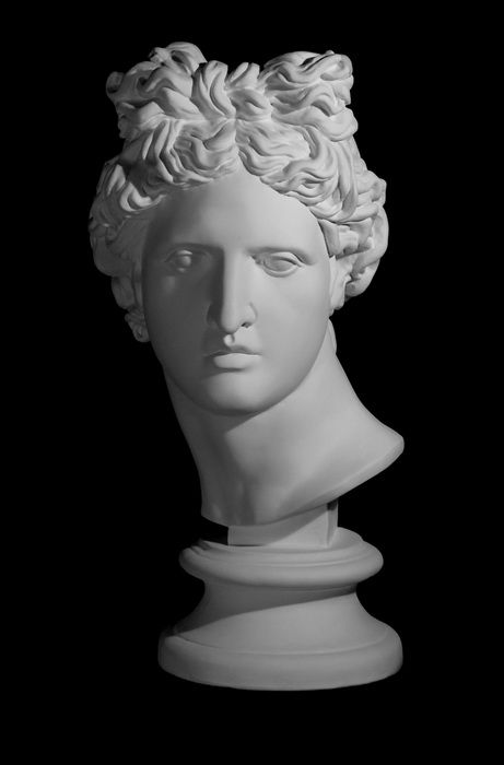 Голова Аполлона Бельведерского, гипс (арт.10-109) фото 1 — PalitraMastera