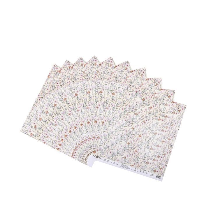 Бумага для скрапбукинга &quot;Разноцветье. Цветочное бохо&quot; 30,5х30,5 см 190гр/м2  3793181---- — PalitraMastera