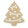 Новогодний подвес "Ёлочка", бежевый, 7 см + нитка 2785605 фото 1 &mdash; PalitraMastera