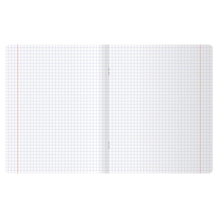 Тетрадь 48л., А5, клетка Greenwich Line &quot;Gray&quot;, &quot;cофт-тач&quot; ламинация, выб. лак, 70г/м2 — PalitraMastera