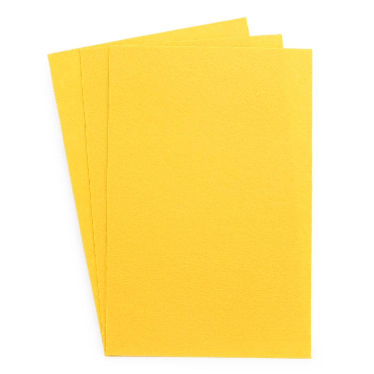 Фетр листовой жесткий, 1.0мм, 20х30см, 1 шт Astra&amp;Craft (AF816 светло-горчичный) &mdash; PalitraMastera