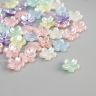 Бусины для творчества пластик "Цветочки"цветной перламутр набор 50 шт 1х1х0,3 см 9887292 фото 2 &mdash; PalitraMastera