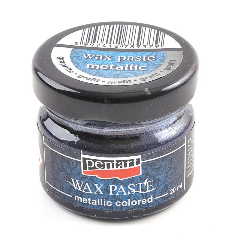 Pentart Восковая паста, 20 мл, графит металлик фото 1 &mdash; PalitraMastera