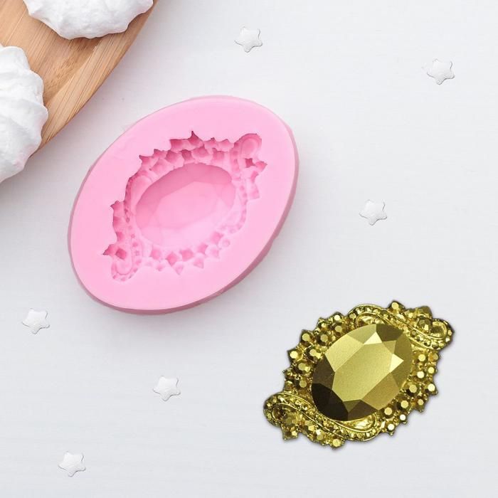 Молд силиконовый «Драгоценный камень», 6*4,3 см, цвет МИКС(подходит для изготовления мыла) — PalitraMastera