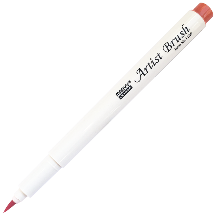 Маркер-кисть, акварельные чернила на водной основе Vermilion MAR1100/49 /Marvy — PalitraMastera