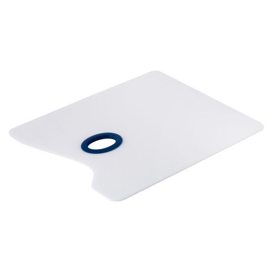 Палитра облегченная прямоугольная Ладога, белое оргстекло, 25х30х0,2 см — PalitraMastera