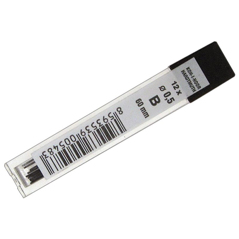 Грифели 0.5 мм B для механических карандашей  KOH-I-NOOR фото 1 &mdash; PalitraMastera