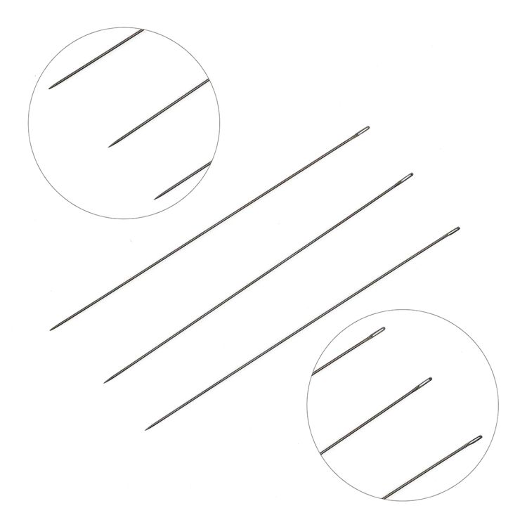 07886 Иглы для бисероплетения BLACK Beading, №12, 6 шт PONY — PalitraMastera