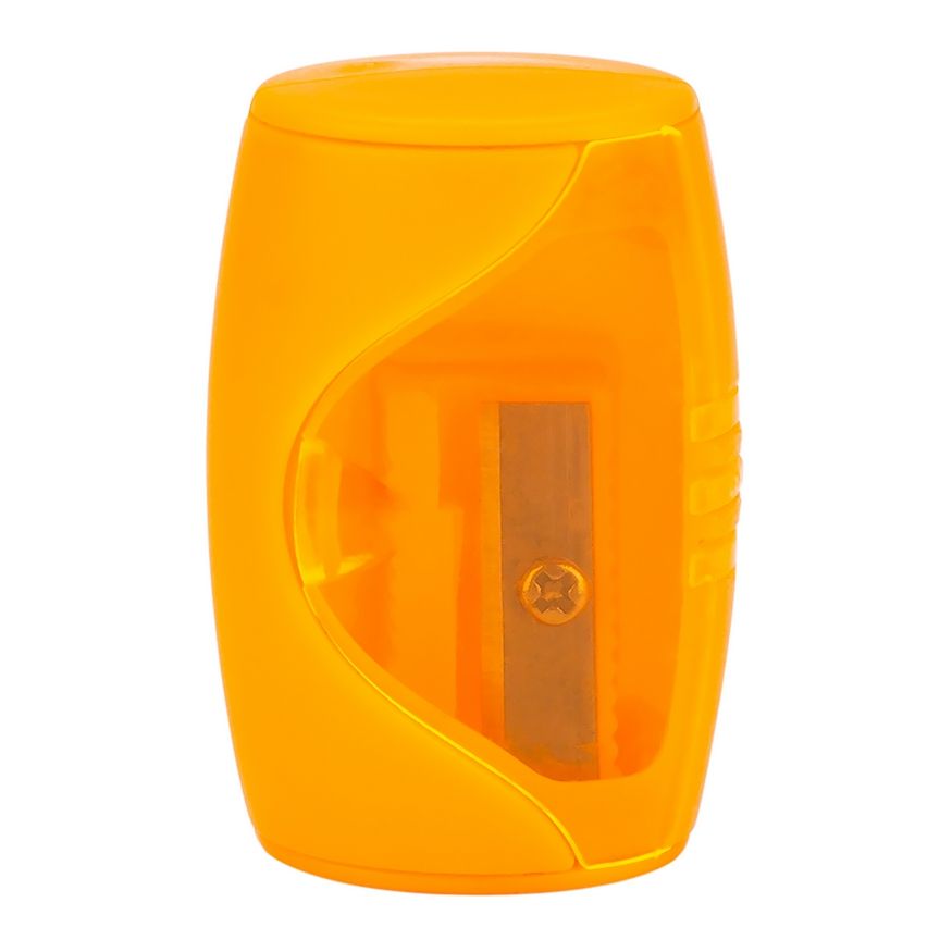 Точилка - бочонок "Цветик"с контейнером, оранжевая фото 1 — PalitraMastera