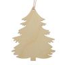 Новогодний подвес "Ёлка", бежевый, 7 см + нитка 2785613 фото 1 &mdash; PalitraMastera