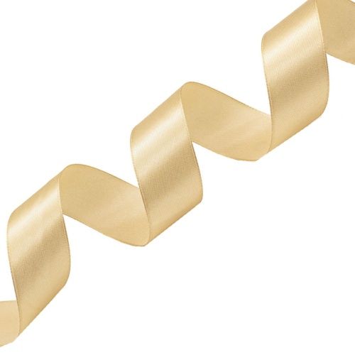 Лента атласная 2,5см*22,86м (054 золотисто-бежевый) — PalitraMastera
