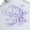 Бусины для творчества пластик "Цветок ландыша жемчужный" набор 40 шт фиолетовый 1х0,9х0,9 см 9104573 фото 3 &mdash; PalitraMastera