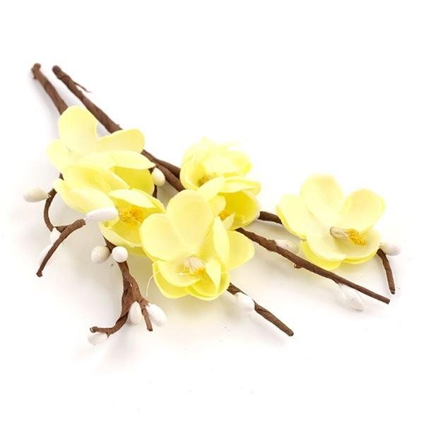 Цветы вишни из ткани КРЕМОВЫЕ, 2 шт — PalitraMastera