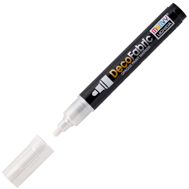 Маркер для светл., темн. и джинс. тканей, 2-4 мм PEARL WHITE MAR223/P0 /Marvy фото 1 — PalitraMastera