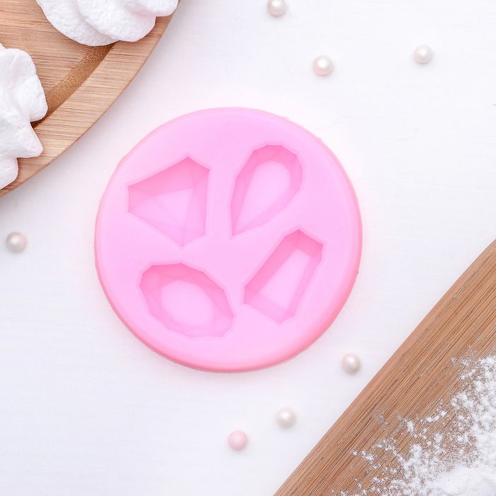 Молд силиконовый «Драгоценные камни», 7,3*1 см — PalitraMastera