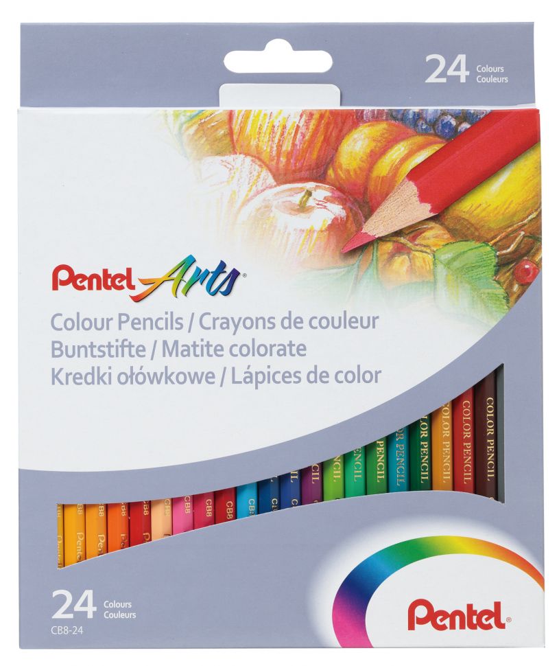 Цветные карандаши Colour pencils, 24 шт. PENTEL фото 1 &mdash; PalitraMastera