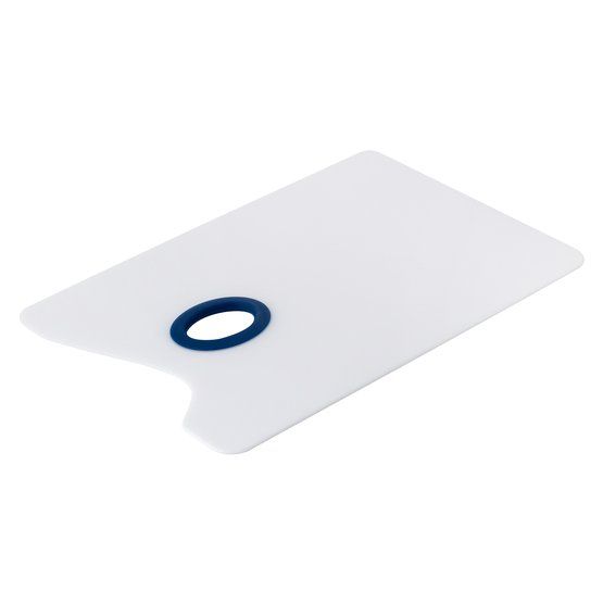 Палитра облегченная прямоугольная Ладога, белое оргстекло, 20х30х0,2 см — PalitraMastera