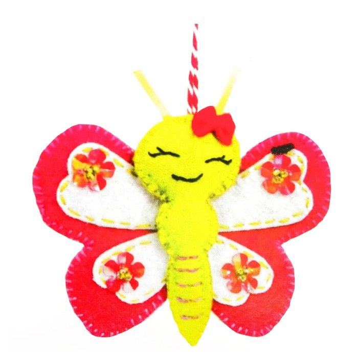 Набор для создания подвески из фетра "Бабочка"  4331640 фото 1 &mdash; PalitraMastera