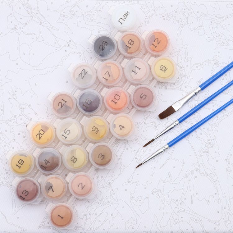 SP027 - Набор для рисования по номерам 'Милый котенок на ромашковом поле', 20*30см, Cristyle — PalitraMastera