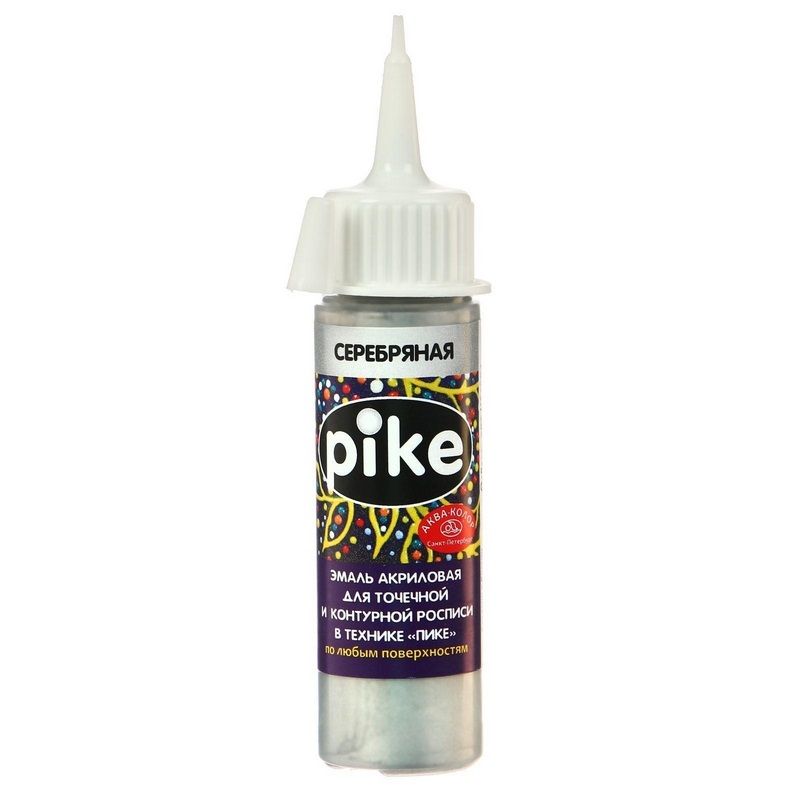 Эмаль акрил. ПИКЕ, 18мл904 серебро фото 1 &mdash; PalitraMastera