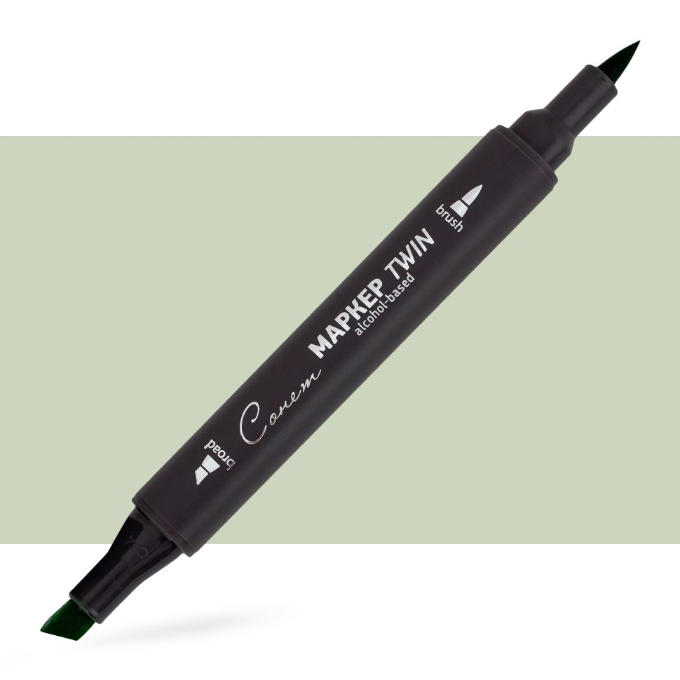 Маркер спиртовой Сонет Twin Brush, зеленый спектр фото 1 — PalitraMastera
