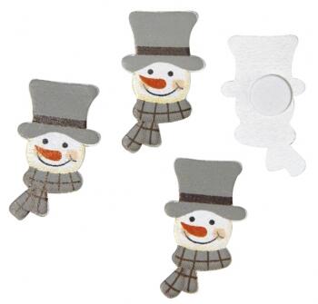 Фигурки деревяные, снеговик, 2 см-3,5 см, упак. 1 шт. — PalitraMastera