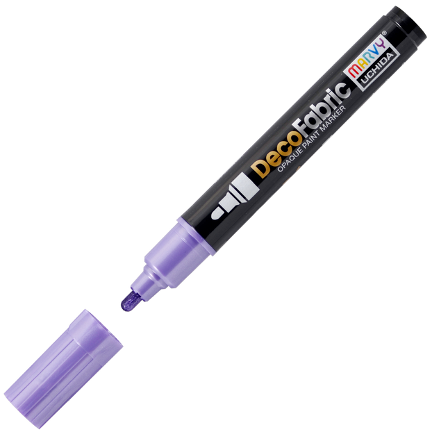 Маркер для светл., темн. и джинс. тканей, 2-4 мм PEARL VIOLET MAR223/P8 /Marvy фото 1 — PalitraMastera