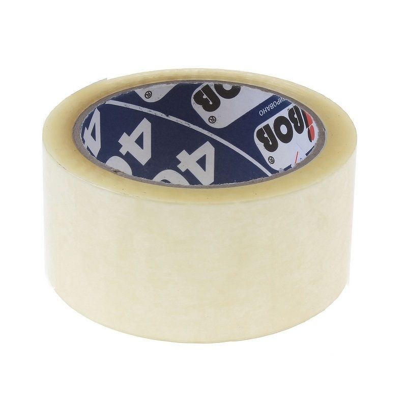 Клейкая лента упаковочная Unibob 400 (прозрачная), 48мм*66м, 40мкм фото 1 — PalitraMastera