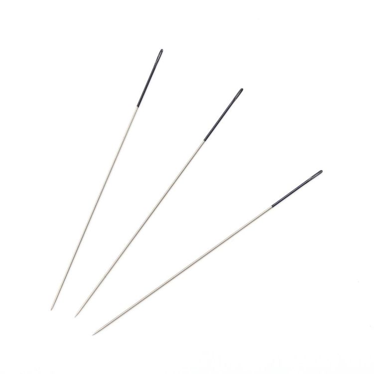 07880 Иглы для бисера с цветным ушком, № 10, 6 шт PONY — PalitraMastera