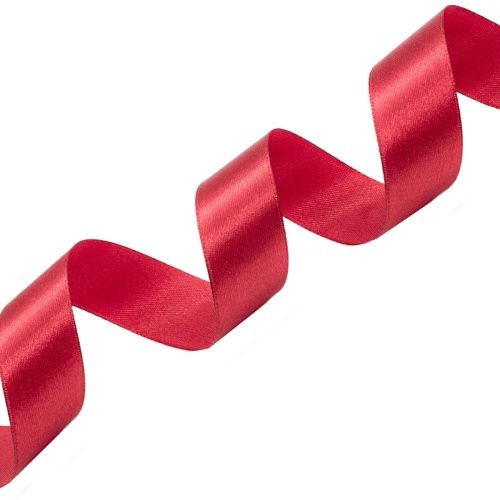 Лента атласная 2,5см*22,86м (028 темно-красный) — PalitraMastera