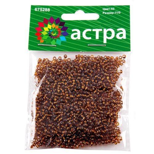 Бисер Астра 11/0, 20г (53 коричневый) — PalitraMastera