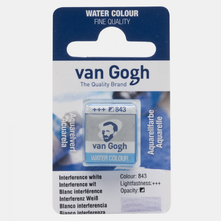 Краска акварельная Van Gogh кювета №843 Белый интерферентный New Colour — PalitraMastera