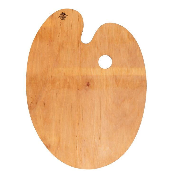 Мастер-Класс Палитра деревянная овальная 410х310 мм,фанера фото 1 — PalitraMastera