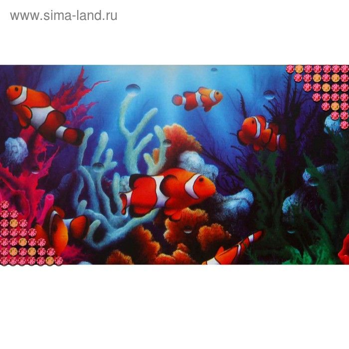 Алмазная вышивка круглыми стразами с част. зап. "Морское дно" 44 х 33 см без подр/Школа талантов фото 1 &mdash; PalitraMastera