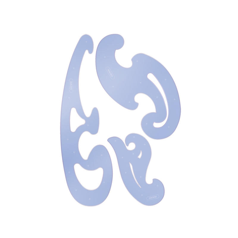 Набор лекал, прозрачный, тонированный, 25,17,12 см, в европодвесе ,СТАММ/ОСТРОВ СОКРОВИЩ, 210784 фото 1 — PalitraMastera