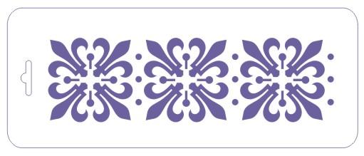 Сонет Трафарет, Бордюр орнамент, 10 х 25 см, пластиковый фото 1 &mdash; PalitraMastera